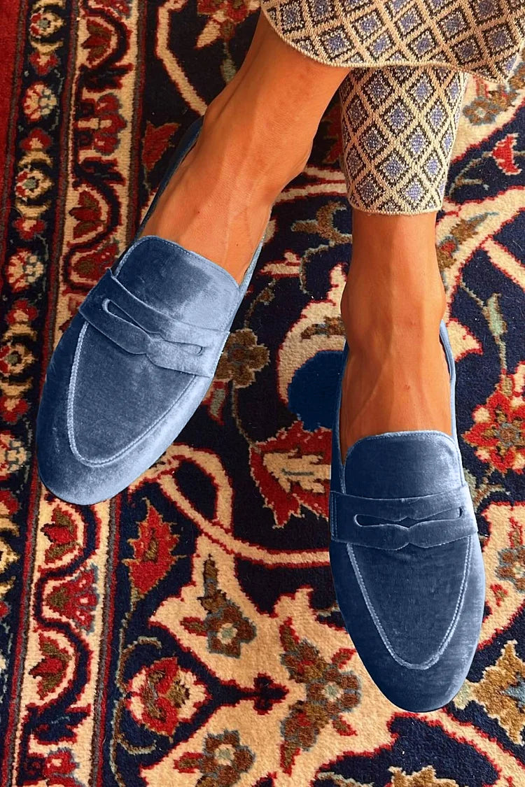 Brenda | Velvet Loafers