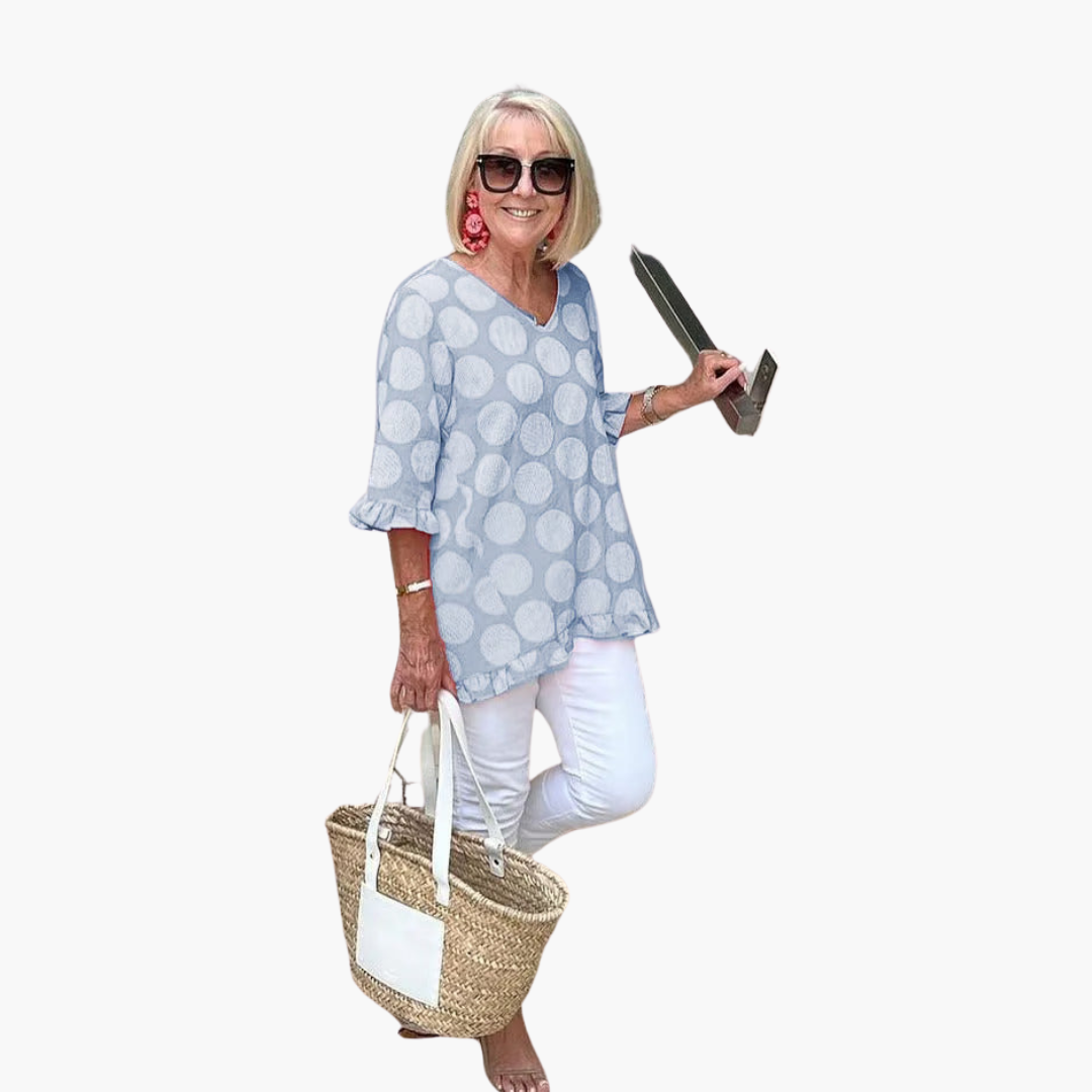 Evelyn | Stylish V-Neck Blouse