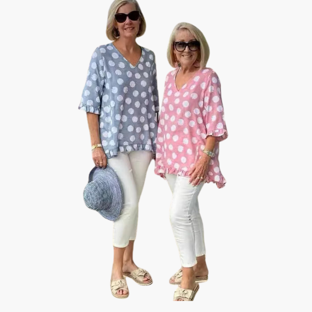 Evelyn | Stylish V-Neck Blouse