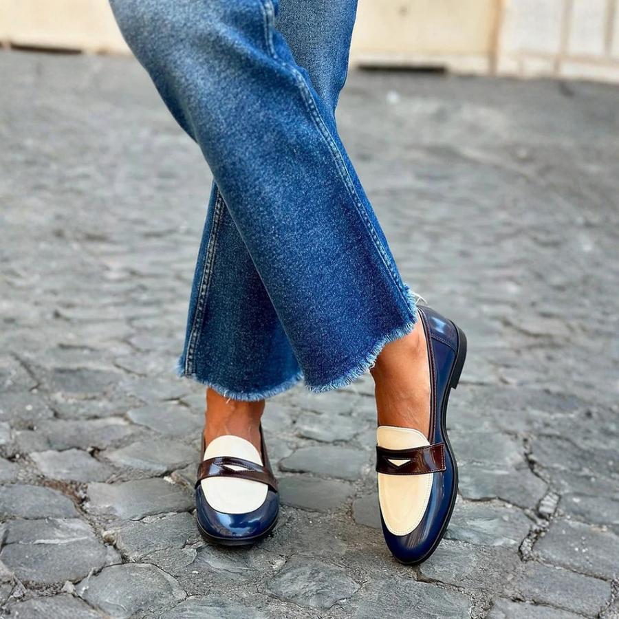 Marleen | Navy Blue Loafer