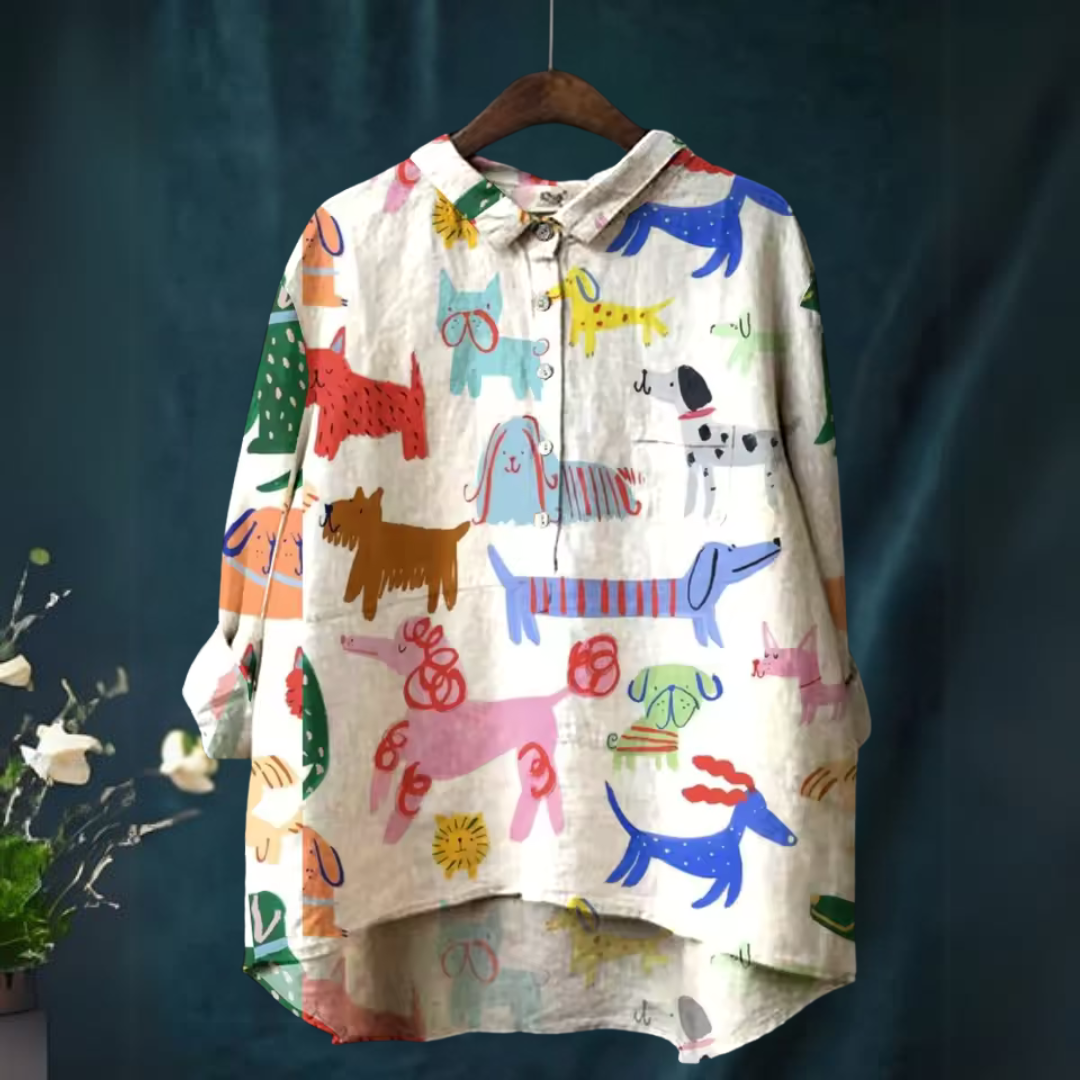 Elsia - Stylish Everyday Shirt with Pattern