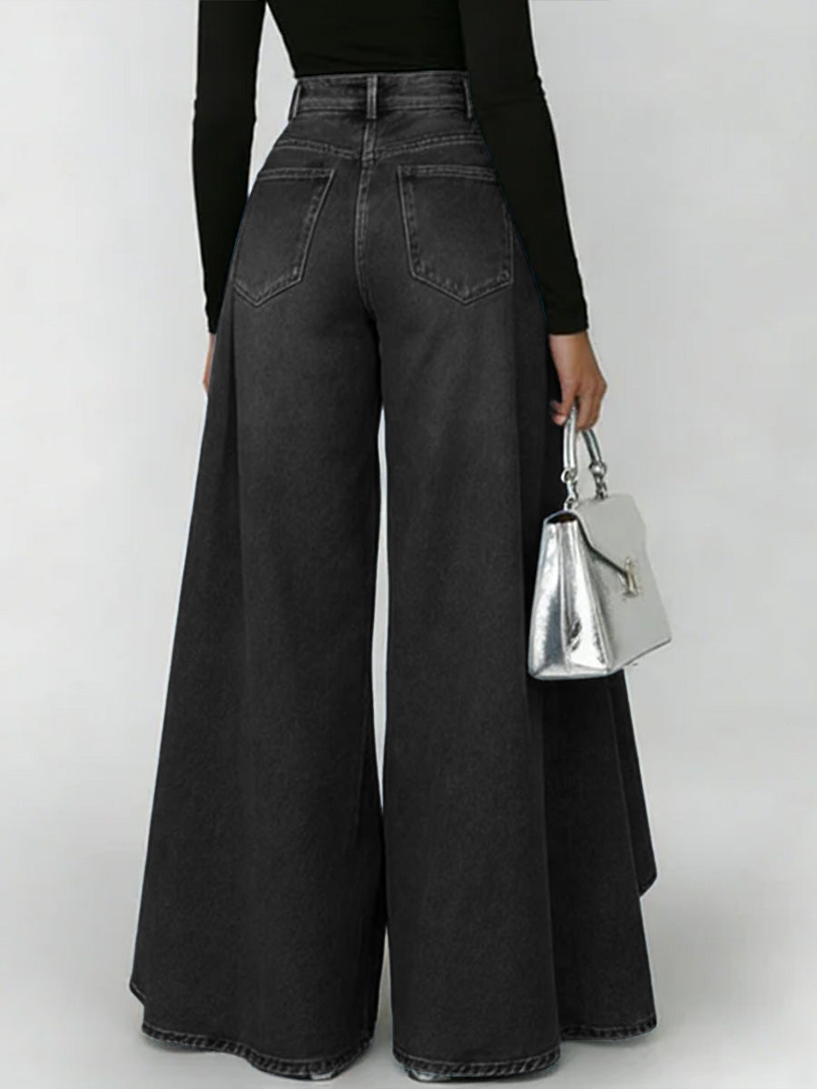 Erizza – High-Waisted Relaxed Wide-Leg Jeans