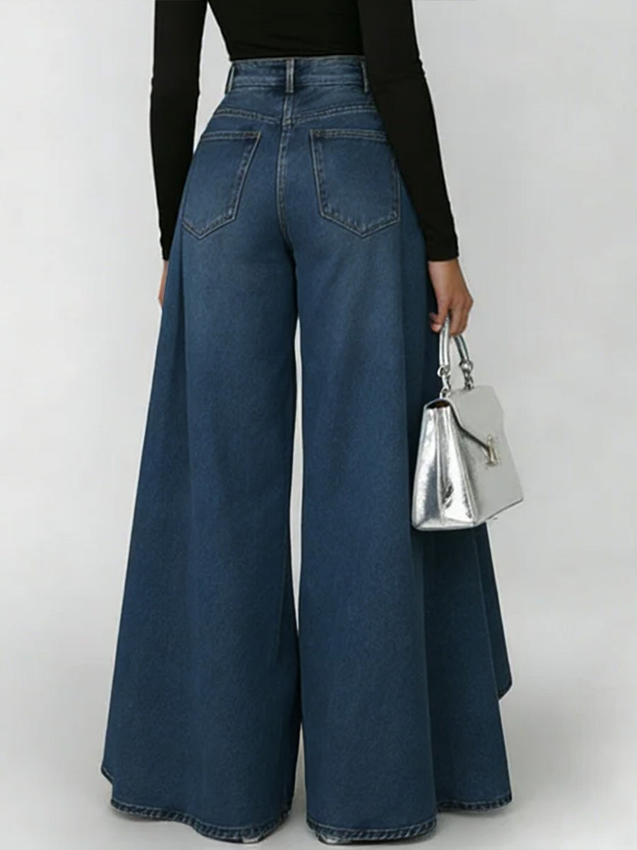 Erizza – High-Waisted Relaxed Wide-Leg Jeans