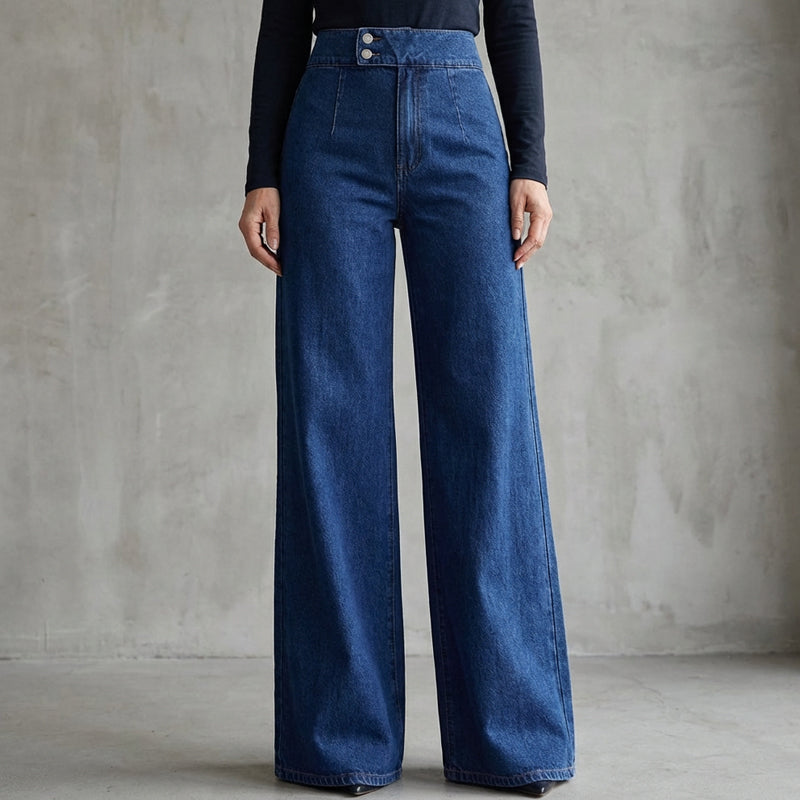 Aria - High-Waist Wide Leg Jeans